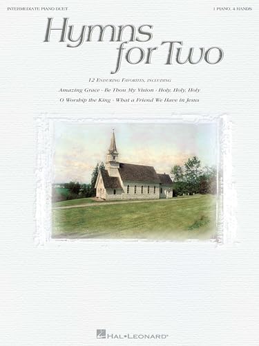 Hymns for Two – Intermediate Piano Duet | 1 Piano, 4 Hands Sheet Music Songbook | 12 Popular Hymn Arrangements | Hal Leonard Music Book for Church and Worship Pianists | Arranged by Carol Klose