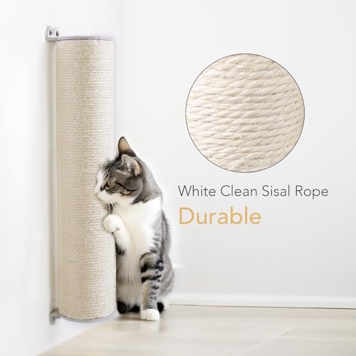 Rascador para gatos de 18 pulgadas, cuerda de sisal, montaje en pared miniatura 3