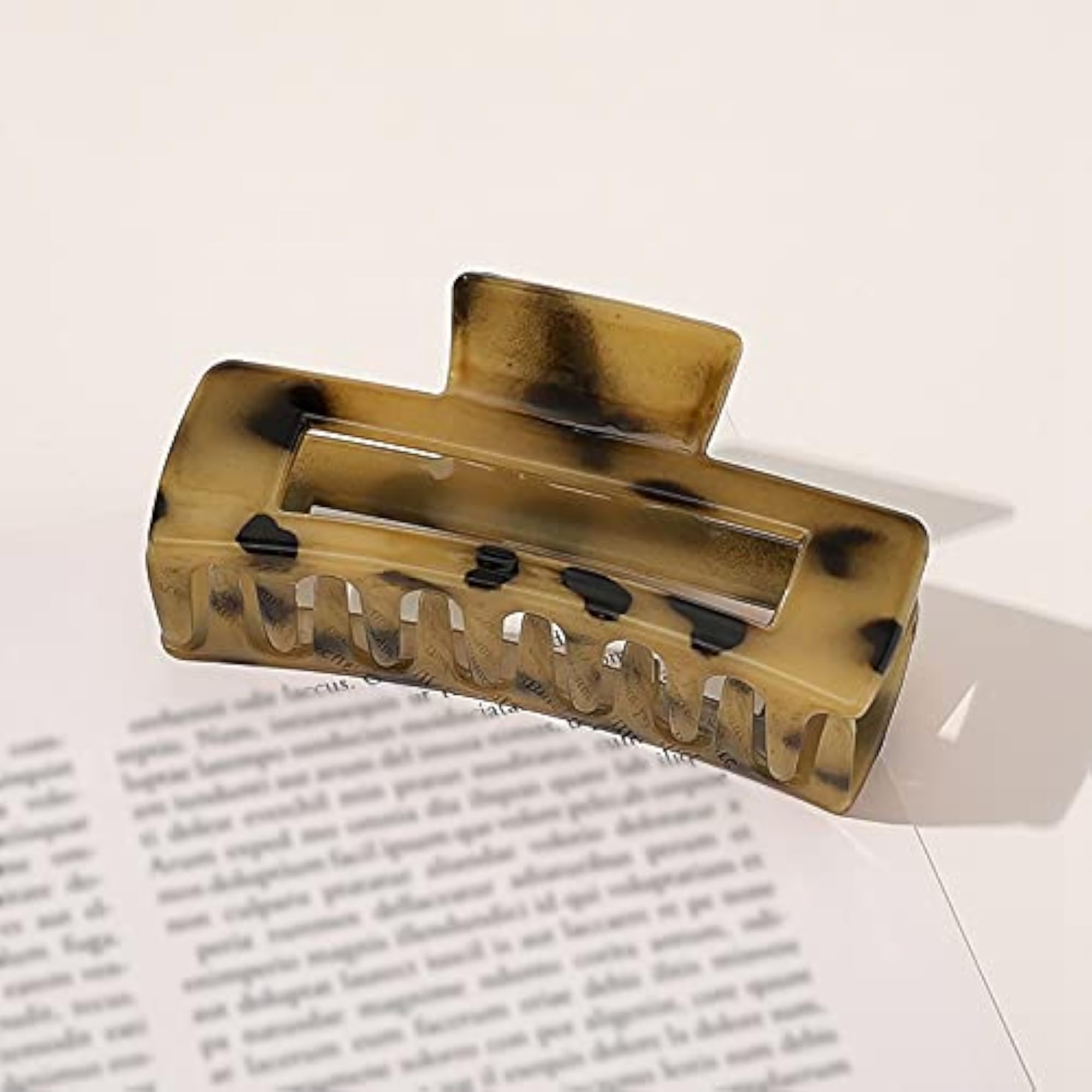 Fashion Hair Claw Clips, Pack of 4 Durable Large Interlocking Teeth