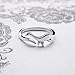 Beccalame Cute Dinosaur promise Ring Opening Adjustable Matching Ring For Women besties Ring (Stegosaurus + long-necked dragon)