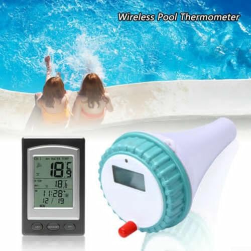 Termómetro inalámbrico de piscina con alarma y pantalla digital interior 4