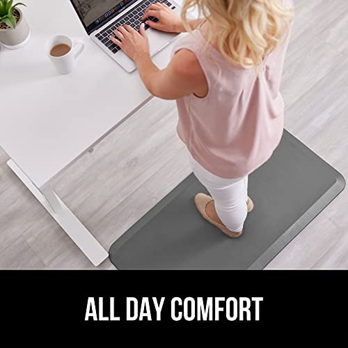 Image of GORILLA GRIP Cushioned Antifatigue Kitchen Mat for Floor, 70x24, Gray