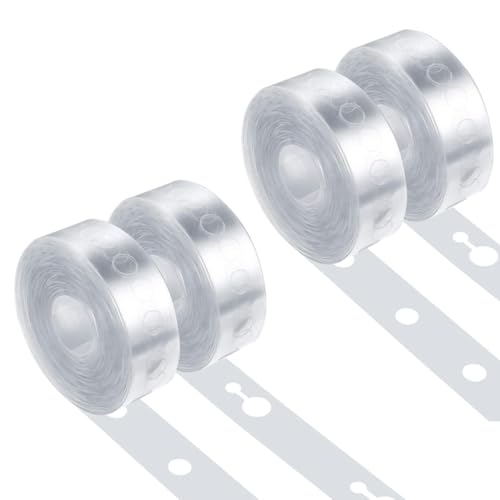 ZORVYN 4 Rotoli Strisce per Ghirlanda di Palloncini, Nastro per Palloncini e Kit Arco Palloncini per Festa, Matrimonio e Compleanno 5m