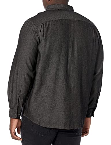 Wrangler Authentics Men's Long Sleeve Classic Woven Shirt, Black Denim, Xx-Large #TOP1