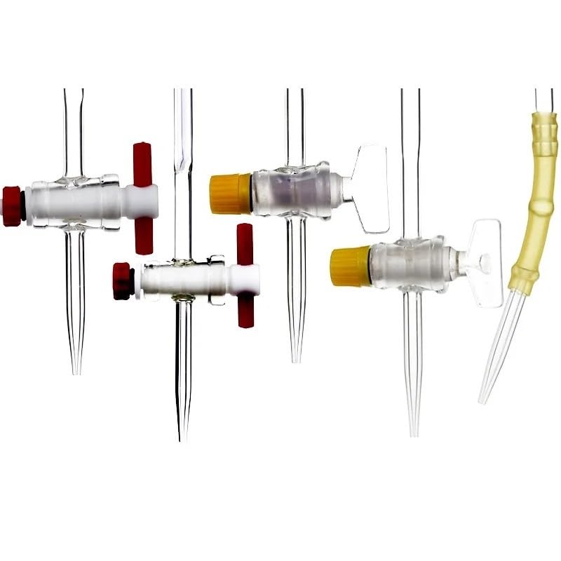 25-ml-Glasbürette der Klasse A for Säuren und Laugen – Ausrüstung for die Laborchemie(25mL PTFE Brown)