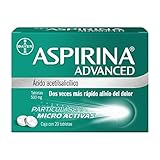 Aspirina Advanced Analgésico y Antiinflamatorio 500mg, Dos Veces Más Rápido Alivio del Dolor, 20 Tabletas