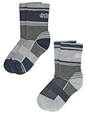 Jack Wolfskin Unisex Kinder Hike Sock Cl C K Wanderstrümpfe, Dark Grey/Light Grey, 31-33 EU