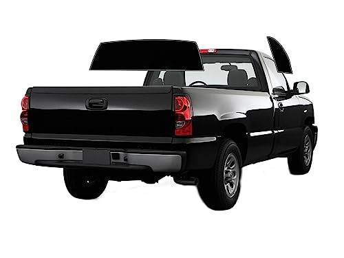 AUTOTEK Precut Windows Tint Film All Sides Cars Sun Blocking Protection Privacy Anti Shatter Glass 2 Ply Film Any Tint Shade kit for Chevrolet Silverado 1500 Standard 1999-2006