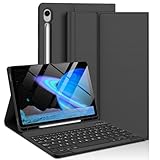 Teclado Samsung Galaxy Tab S9 FE 10.9'' 2023,Teclado Samsung Tab S9 11' 2023, Teclado España Ñ Bluetooth para Samsung Galaxy Tab S9 FE/S9, Negro