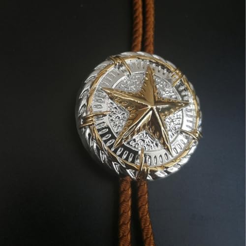 Collar de corbata ajustable estilo occidental con detalles grabados de alta gama 7