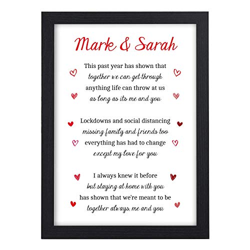 Personalised Me and You Lockdown Poem Gifts for Him Her Valentines