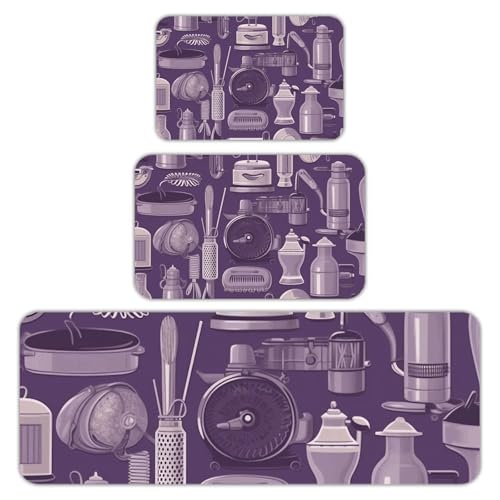 SYJTGDE Various Hair Salon Equipment Kitchen Utensils Rugs are Perfect for Use As Bathroom Mats, Interior Doormats, Etc.
