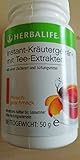  Herbalife Koffeinhaltiges Instant-Kräutergetränk mit Tee-Extrakten - Geschmack Pfirsich - 50g