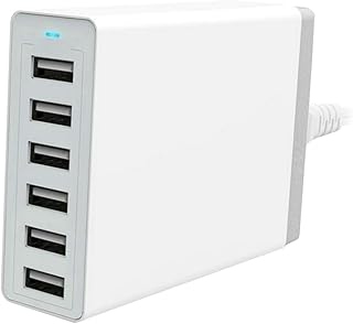 Levemolo Carregador USB De 6 Portas Adaptador USB Carregador De Celular Carregador De Celular De 6 Portas Adaptador USB Estação De Carregamento USB Porta Carregador Estação De Carregamento
