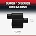 Flowmaster Super 10 Series Chambered Muffler – 3.00” Offset In / 3.00” Center Out – Race-Inspired Sound – 409 Stainless Steel – Ideal for Muscle Cars, LS Swaps, Drag Cars & Off-Road Build (843016)