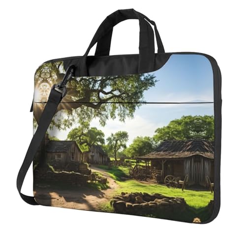 Bolsa para computadora acolchada estilo granja con asa ergonómica que protege contra arañazos