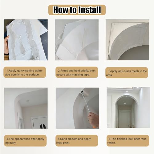 Kits de decoración prefabricados para arcos interiores con moldes de espuma para marcos de puerta 6