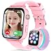 Kinder Smartwatch für Jungen Mädchen, kinderuhr Telefonuhr 4G mit GPS, Telefon, Videoanruf, Voice Chat, SOS, Schulmodus, Wecker, Schrittzähler, Spiele, Smart Uhr Watch für Kids Geschenke 4-12, Rosa