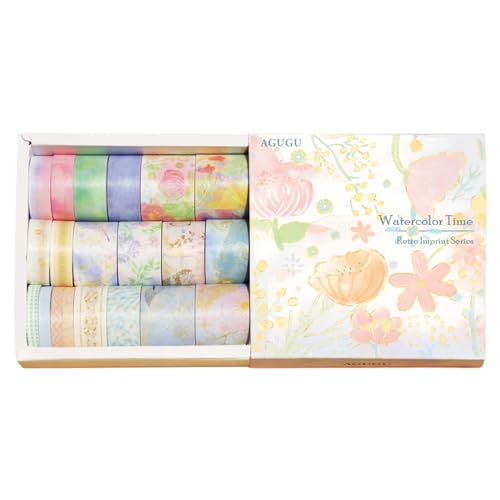 Bailinks Set di Nastri Adesivi Decorativi Vintage Washi per Scrapbooking, 20 Rotoli di Nastri Adesivi Decorativi per Decorare Bullet Journals, Diari di Pianificazione e Regali