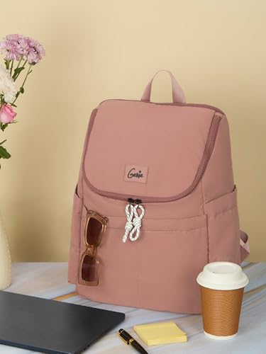 Image of Genie Plushpack Casual Backpack For Girls |15 Inch-27 Litres With 2 Compartments with Laptop, Multiple Pockets, Trolley Sleeve And Organizer |Best For Laptop, Makeup & College /Work Must-Haves