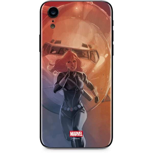 Skinit Decal Phone Skin Compatible with iPhone XR - Officially Licensed Marvel Black Widow Running Design