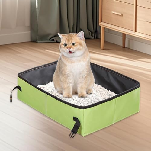 Litière compacte pour voyage chat souple et pliable étanche