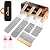 HOMENOTE 7Pc Professional BBQ Griddle Accessories Kit in Gift Box - Heavy Duty Wooden Handle Stainless Steel Griddle Tool Set for Men Dad - Great for Grill Flat Top Cooking Camping