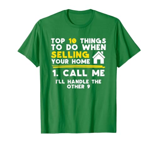 Real Estate Agent Call Me T-Shirt, Men, Kelly Green, Medium