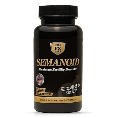 SEMANOID (60 Caps) Maximum Fertility Formula and Semen Volumizer - Advanced Fertility Ingredients and Male Prenatal Vitamin Blend, 1 Month Supply