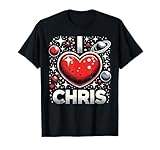 I Love Chris Red Heart I Heart Chris T-Shirt