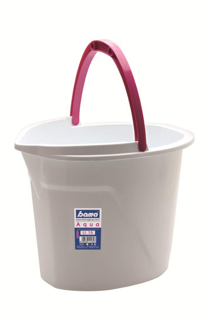 Secchio Mix Bama Da 14 Litri - Multicolore, 30x30x33 Cm, Resina Atossica, Lavabile In Lavastoviglie, Made In Italy - Foto 6