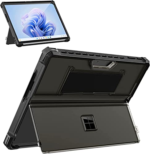Moko For Surface Pro 9 Case, Multi-Angle Shockproof Cover Compatible With Microsoft Surface Pro 9 (2022), Work With Surface Pro Signature Keyboard & Surface Slim Pen 2, Mysterious Black #TOP29
