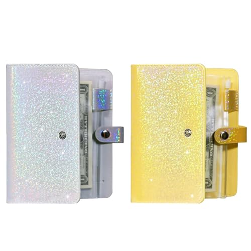 小さな予算フォルダー - ハードパスタノートブック|マネーオーガナイザー|キャッシュエンベロープ付きA6 -A6フォルダーマネーオーガナイザー 予算バインダーのリブルを節約します カデルノペースト12封筒C0N ZIPとCAARPETAを備えた金額予算プラ