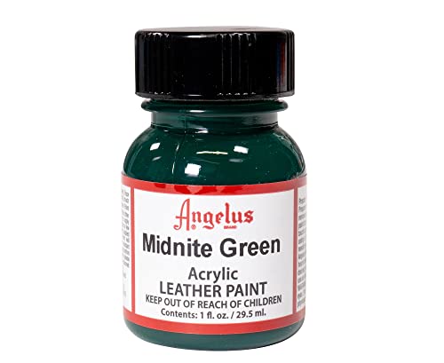 Angelus Acrylic Leather Paint, 1 Fl Oz (Pack of 1), Midnight Green