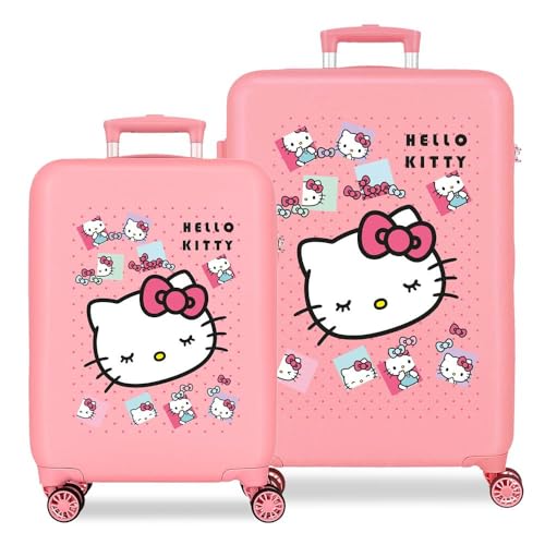 Valises Rigides ABS Hello Kitty 4 Doubles Roues Maniabilité 360°