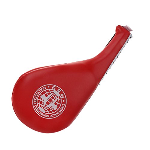 Generic 1 Pcs Cible Raquette de Frappe et Coup de Pied pour Entraînement Karaté Taekwondo - Rouge, 420 x 280 x 45mm