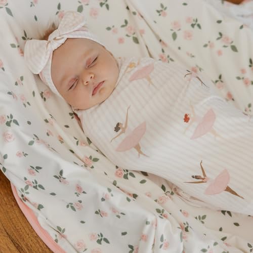 Image of Copper Pearl Swaddle Blankets for Newborns | Soft Stretchy Receiving Blankets for Boys and Girls | Large 46 x 46 Inch Baby Blankets | Lightweight and Breathable Swaddles | Katerina