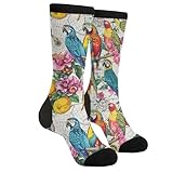 Yaateeh Tropical Parrot Bird Socks Gifts Funny Novelty Socks For Men Women