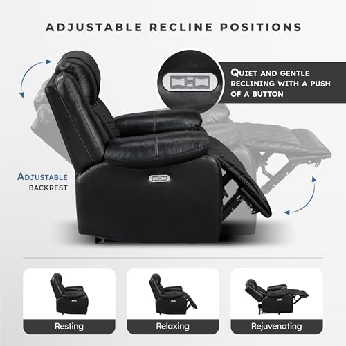 Image of Lexicon Wall Hugger Power Double Reclining Loveseat with Console, Black