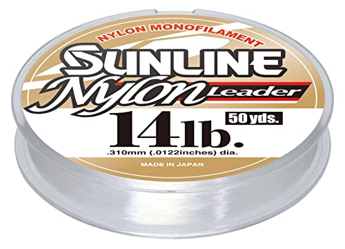 Sunline Nylon Leader 14lb 50 YD miniatura 1