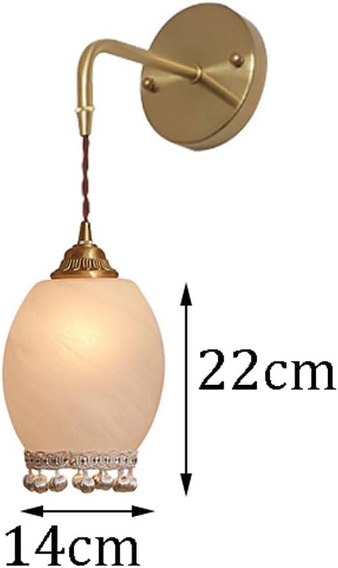 French Bathroom Flower Shape Hanging Wall Light E27 Vanity White Glass Brass Wall Sconce Vintage with Retro Style Glass Shade Hallway Wall Light Fixture Bedroom Wall Lighting Decoration