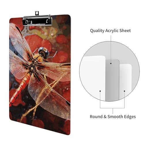 Porte-bloc acrylique A4 anti-gondolement avec pince inox stable - 3