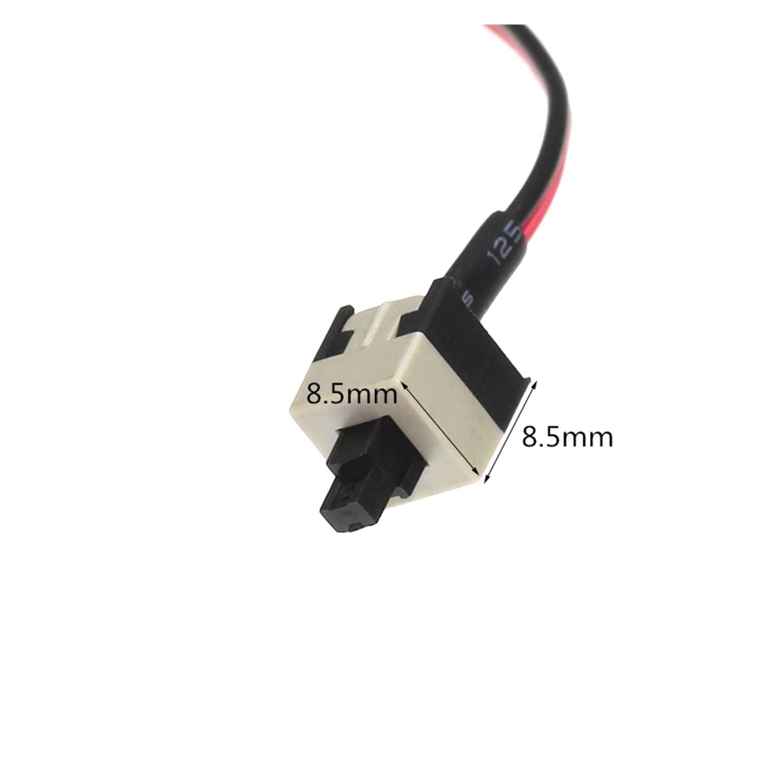 interrupteur 10 pièces ordinateur ligne d'alimentation moteur principal interrupteur d'alimentation bouton de réinitialisation ligne longue 0.5/0.8/1/1.5/2/3 mètres connecteur de commutateur à bouton-