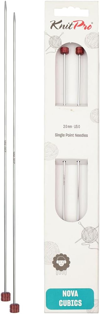 KnitPro Nova Cubics Single Pointed Needle 14" (35cm) | US Size 0 (2mm)