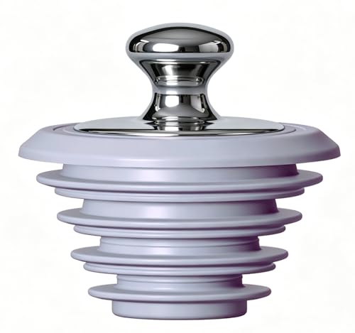 XAJOON Bathtub Drain Stopper,Tub Stopper,Silicone Bathtub Stopper, Washbasin Drain Plug(Gray,Patented Product)