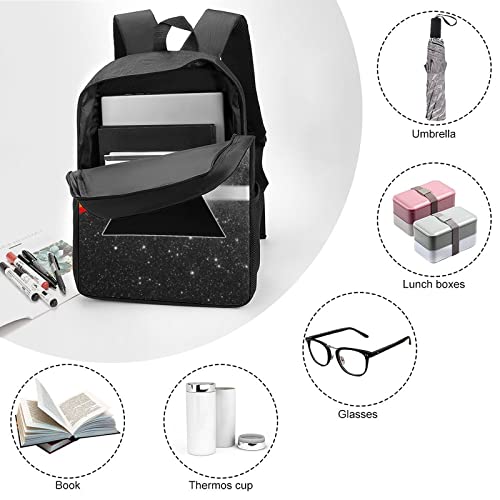 Sac à dos 17 pouces imprimé 3D avec grand compartiment ergonomique triangle - 6