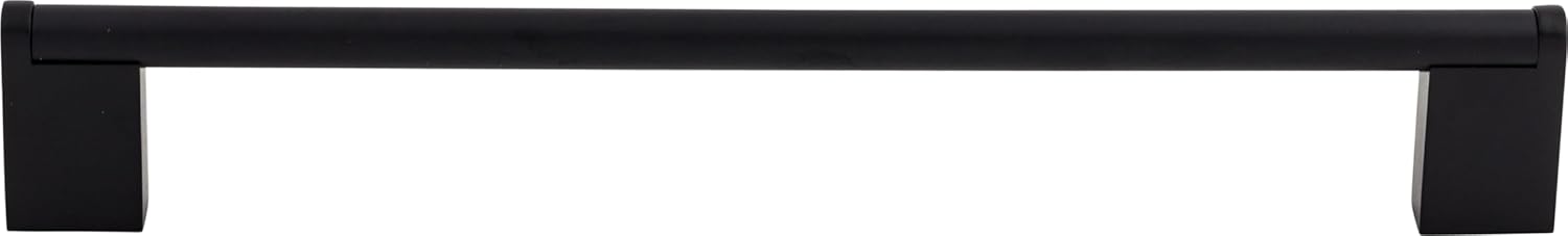 Top Knobs M1058 Bar Pulls Collection 8-13/16" Princetonian Steel Bar Pull, Flat Black