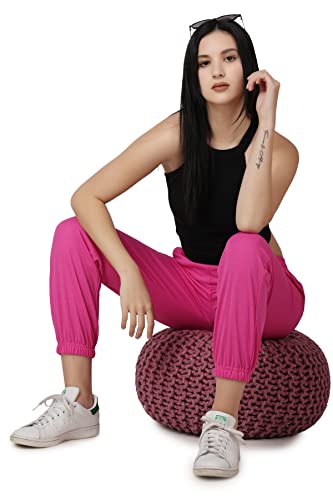 Image of Women Casual Bright Black Solid Women Joggers