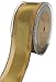 May Arts 1-1/2-Inch Wide Ribbon, Olive Satin Center Band