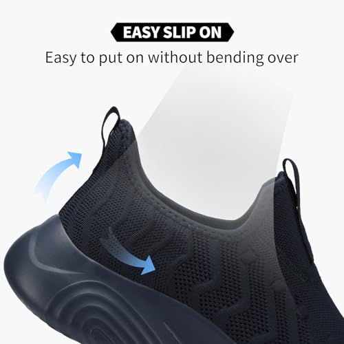 Image of MRIP Mens Slip On Walking Shoes Lightweight Comfortable Gym Workout Running Shoes Mesh Breathable Cushion Fashion Tennis Athletic Casual Sneakers